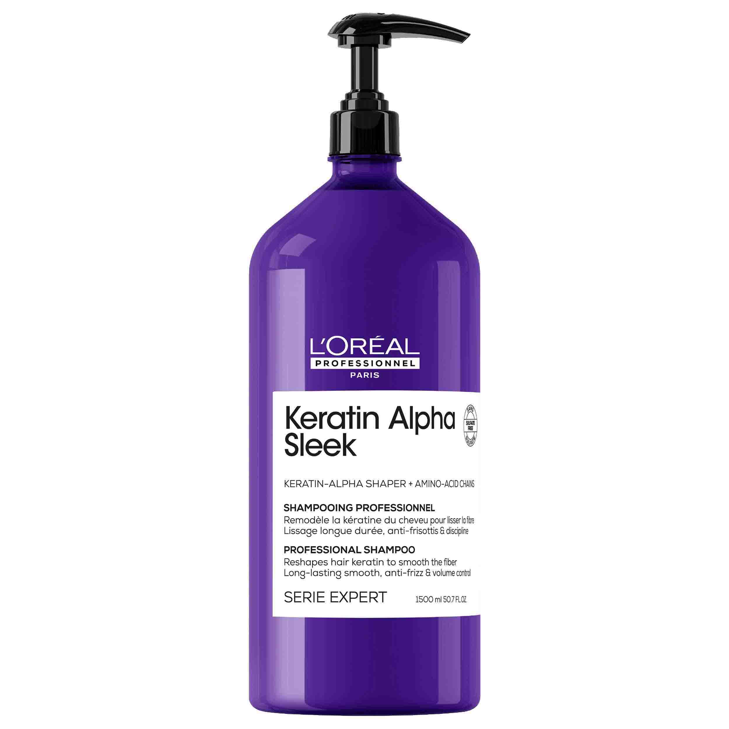 L'Oréal Keratin Alpha Sleek Shampoo 1500ml