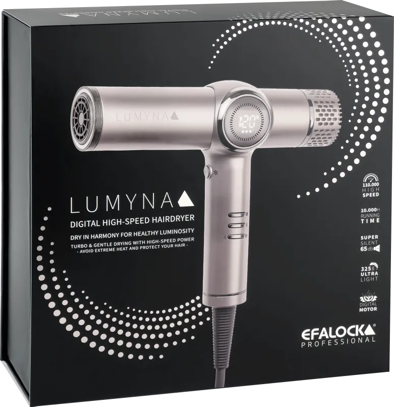 Efalock LUMYNA Digital High-Speed Hairdryer 1200W