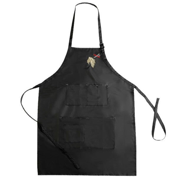 Comair Färbeschürze Gold Design schwarz