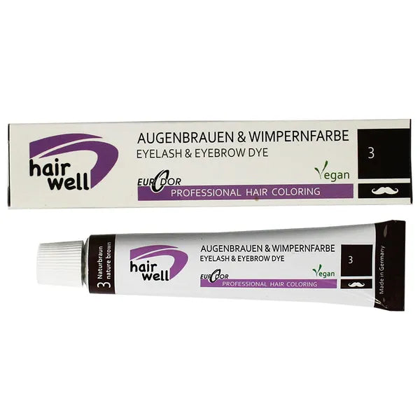 hairwell Augenbrauen & Wimpernfarbe  Nr.3  naturbraun 20ml