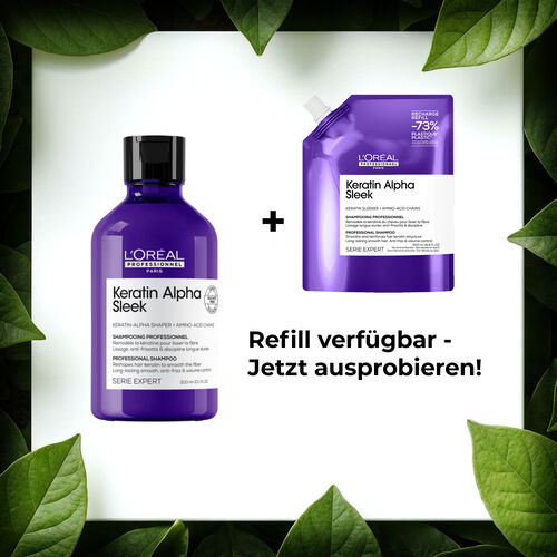 L'Oréal Keratin Alpha Sleek Shampoo 300ml