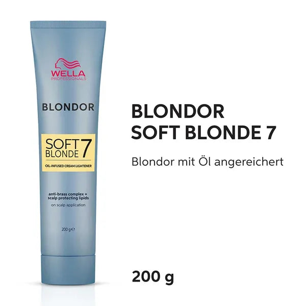Wella Blondor Soft Blonde 7 Cream 200g