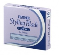 Feather Razor Klingen for thinning 10er