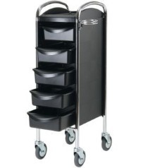 Efalock Piccolo 6002 schwarz große Rollen