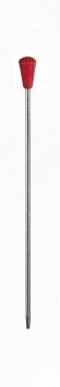 Metallstecker mit Plastickkopf rot  85 mm