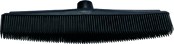 FRIPAC-MEDIS Friseur-Gummibesen, Besenbreite ca. 32 cm, Schwarz.