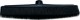 FRIPAC-MEDIS Friseur-Gummibesen, Besenbreite ca. 32 cm, Schwarz.
